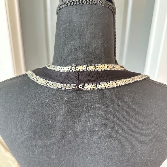 Vintage Lipstick Brand Sequin Halter Top \ Y2K 2000s Famous Sequin Halter Tank - Picture 6 of 8